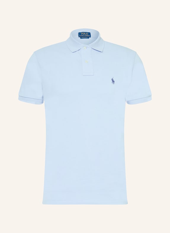 POLO RALPH LAUREN Polo piqué coupe slim personnalisé BLEU CLAIR