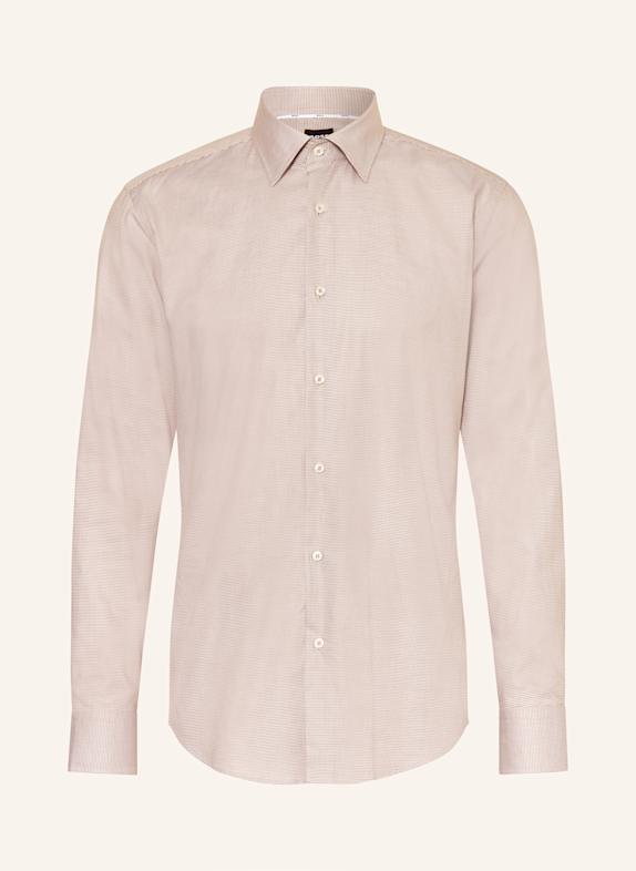 BOSS Shirt JOE Regular Fit BEIGE/ WHITE