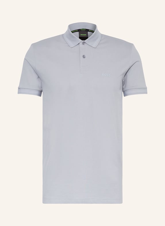 BOSS Piqué-Poloshirt PIO Regular Fit BLAUGRAU
