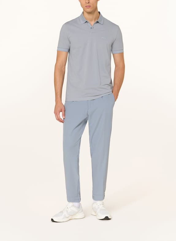 BOSS Piqué-Poloshirt PIO Regular Fit BLAUGRAU