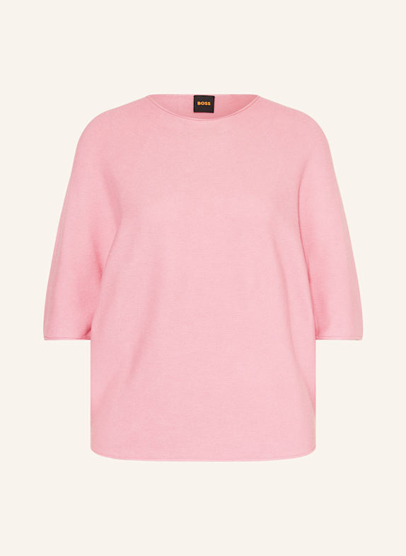 BOSS Pullover FLAMBERS mit 3/4-Arm ROSA