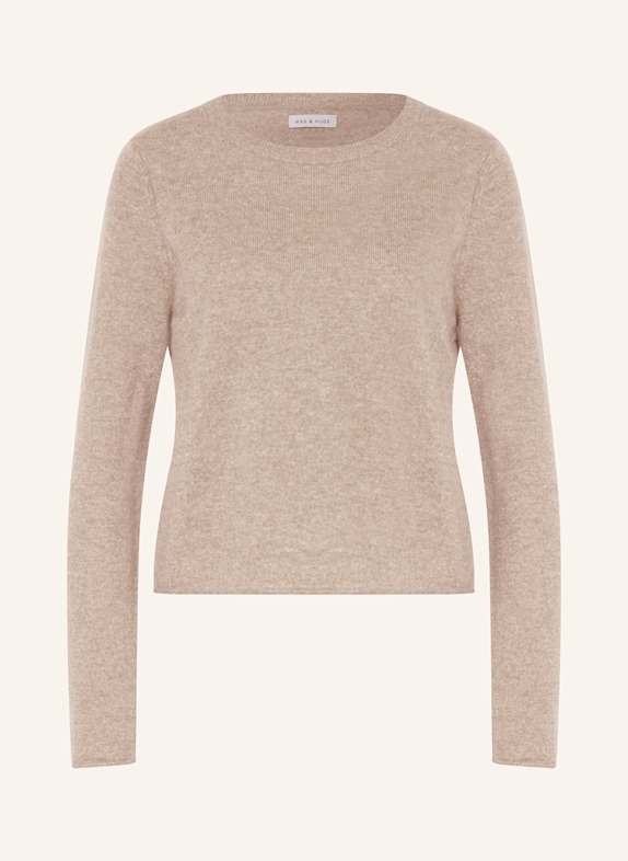 MRS & HUGS Cashmere-Pullover BEIGE