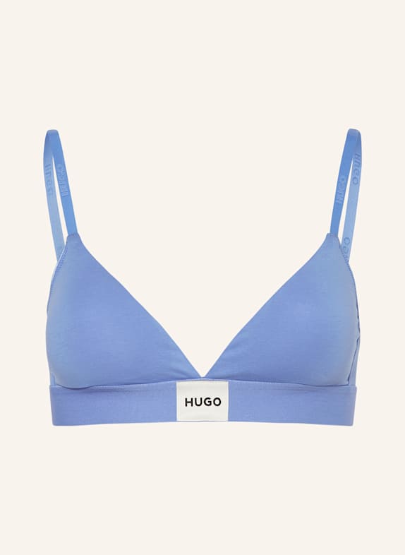 HUGO Triangle bra LIGHT BLUE