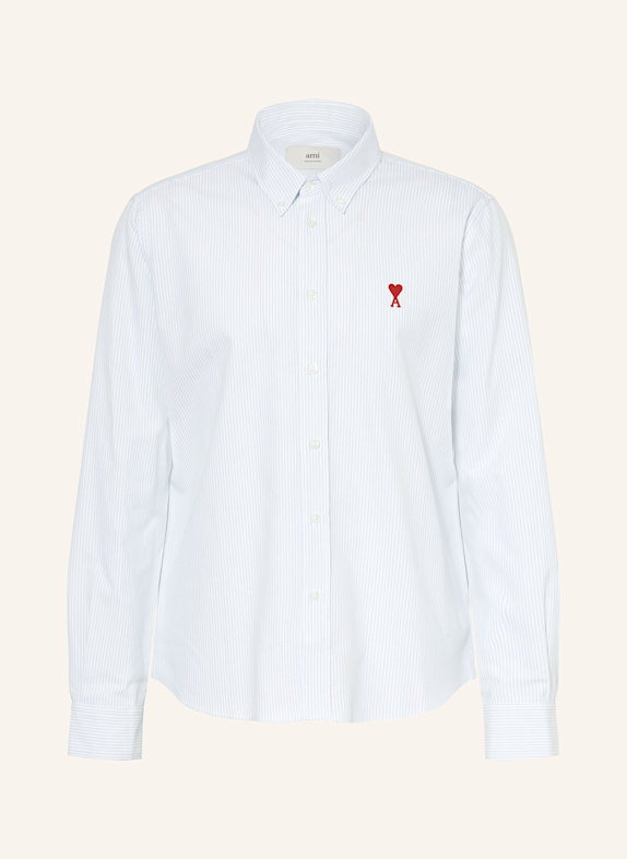 AMI PARIS Hemd Comfort Fit HELLBLAU/ WEISS