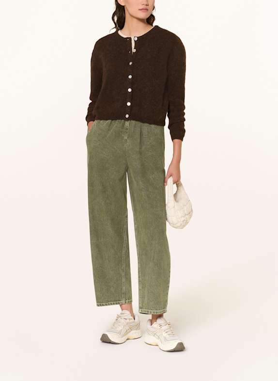 American Vintage Gebreid vest met alpaca MARRON FONCÉ