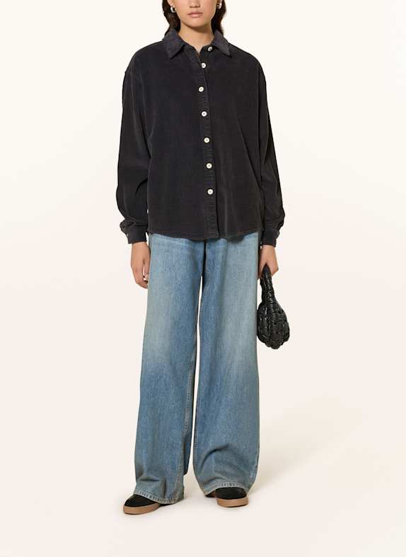 American Vintage Cord-Overshirt PADOW DUNKELGRAU