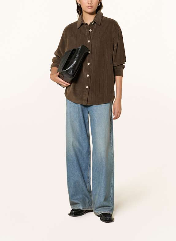 American Vintage Cord-Overshirt PADOW KHAKI