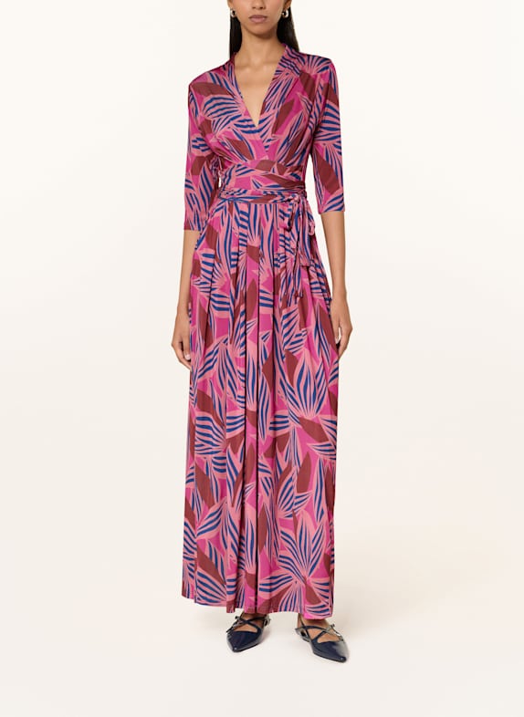 marivie Jerseykleid OH, BEAUTY! mit 3/4-Arm FUCHSIA/ PINK/ BLAU