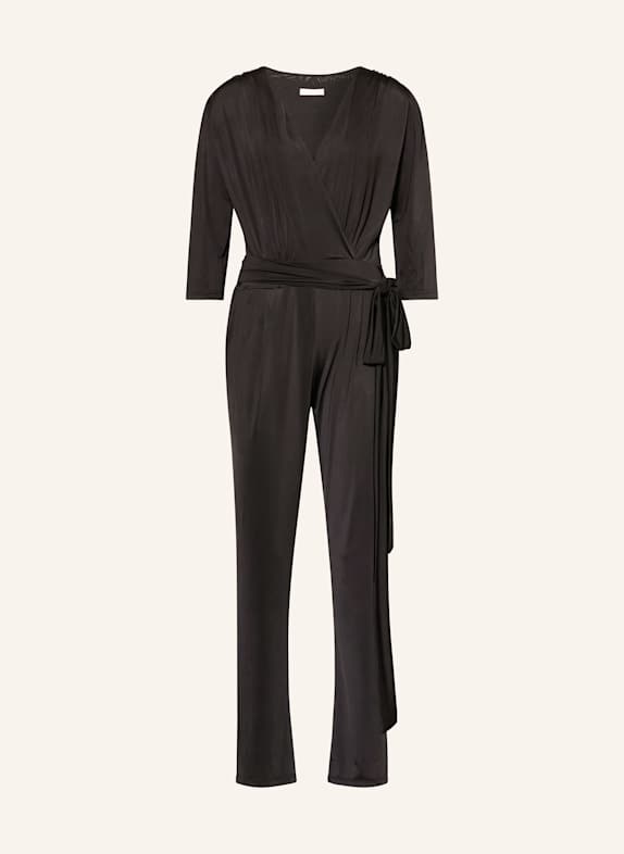 marivie Jersey-Jumpsuit NEVER EVER! mit 3/4-Arm SCHWARZ
