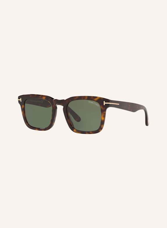 Valentino Eyewear Roman Stud square-frame Gabbana Sunglasses TF751 DAX 4402J1 - HAVANA/GREEN