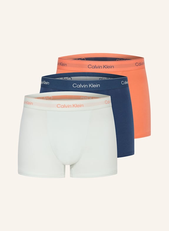 Calvin Klein 3Calvin Klein Plånbok i läder 5CC mynt ORANGE/ BLAU/ MINT
