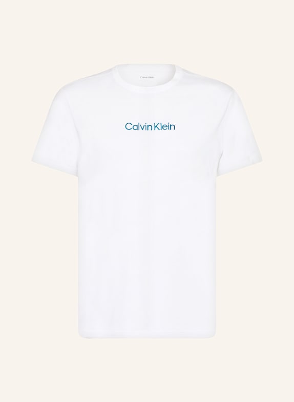 Calvin Klein Schlafshirt 41G Classic White w/ Deep Lagoon Logo