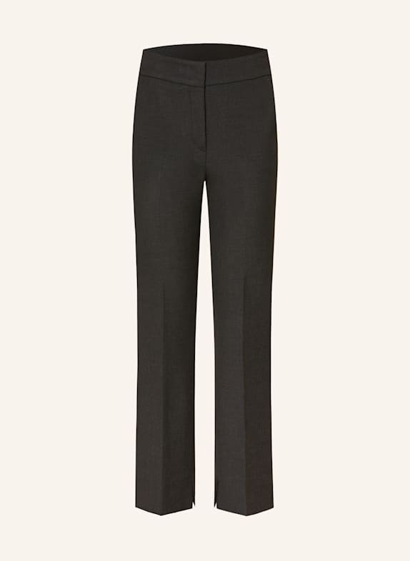 PESERICO Wide leg trousers DARK GRAY