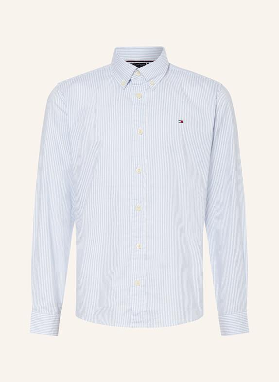 TOMMY HILFIGER Hemd FLEX ITHACA WEISS/ HELLBLAU