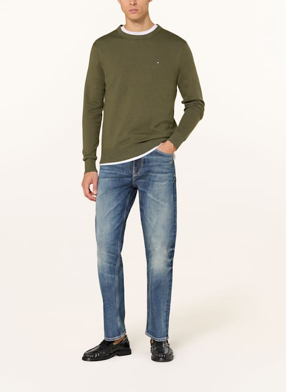 TOMMY HILFIGER tröja OLIVGRÖN