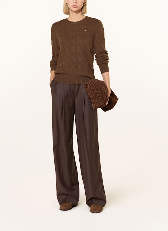 TOMMY HILFIGER trui MARRON FONCÉ