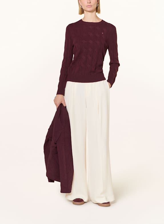 TOMMY HILFIGER trui DONKERROOD