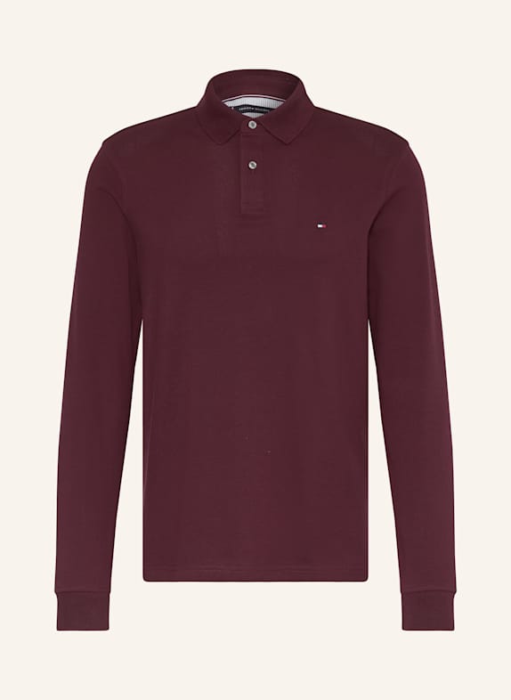 TOMMY HILFIGER Piqué-Poloshirt Regular Fit DUNKELROT