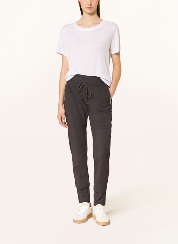 RAFFAELLO ROSSI Broek CANDY LONG in joggingstijl MARRON FONCÉ