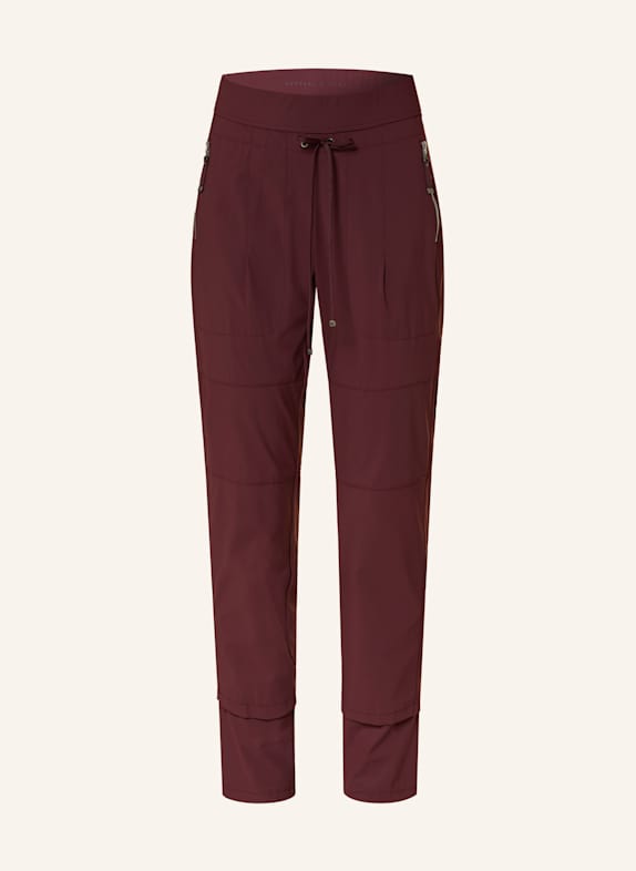 RAFFAELLO ROSSI Hose CANDY LONG im Jogging-Stil DUNKELROT