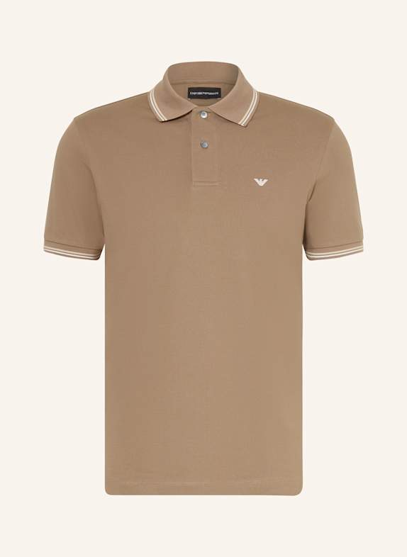 EMPORIO ARMANI Piqué-Poloshirt  TAUPE