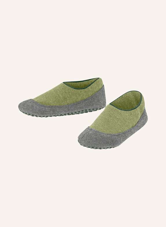 FALKE Stoppersocken COSY SLIPPER aus Merinowolle 7084 FERNGREEN