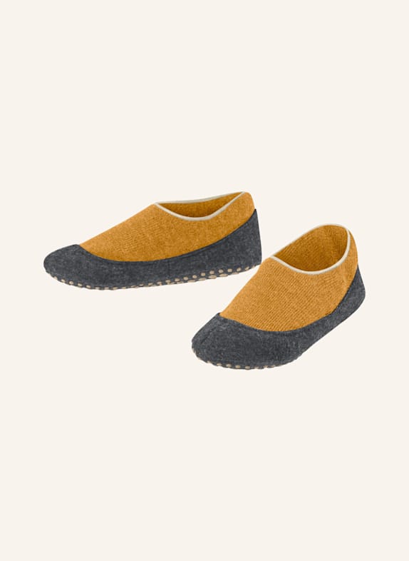 FALKE Stoppersocken COSY SLIPPER aus Merinowolle 1853 curcuma