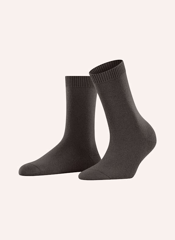 FALKE Socken COSY WOOL mit Merinowolle 5233 DARK BROWN