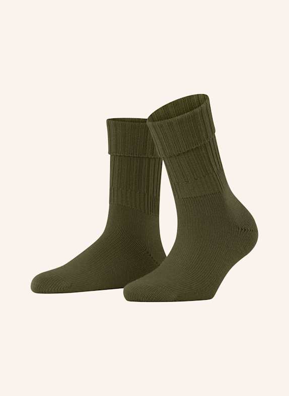 FALKE Socks STRIGGINGS 7436 artichoke