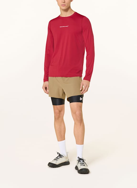 District Vision 2-in-1 hardloopshort OLIJF / ZWART