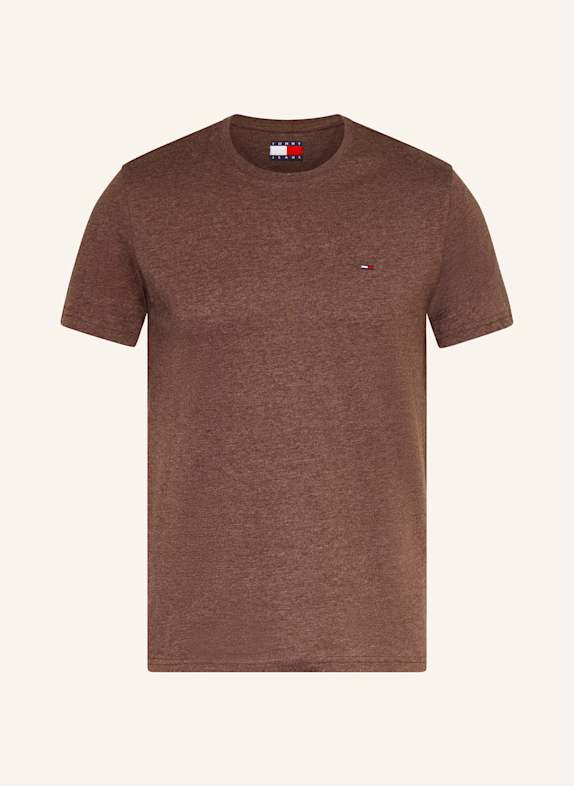 TOMMY JEANS T-Shirt DUNKELBRAUN