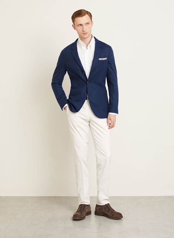 BRUNELLO CUCINELLI Kasjmier colbert Extra Slim Fit BLAUW