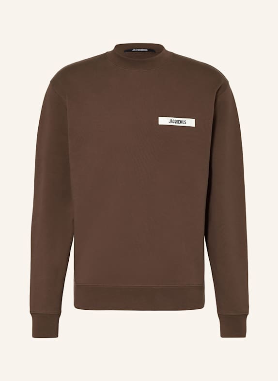 JACQUEMUS Sweatshirt LE SWEATSHIRT GROS GRAIN BROWN