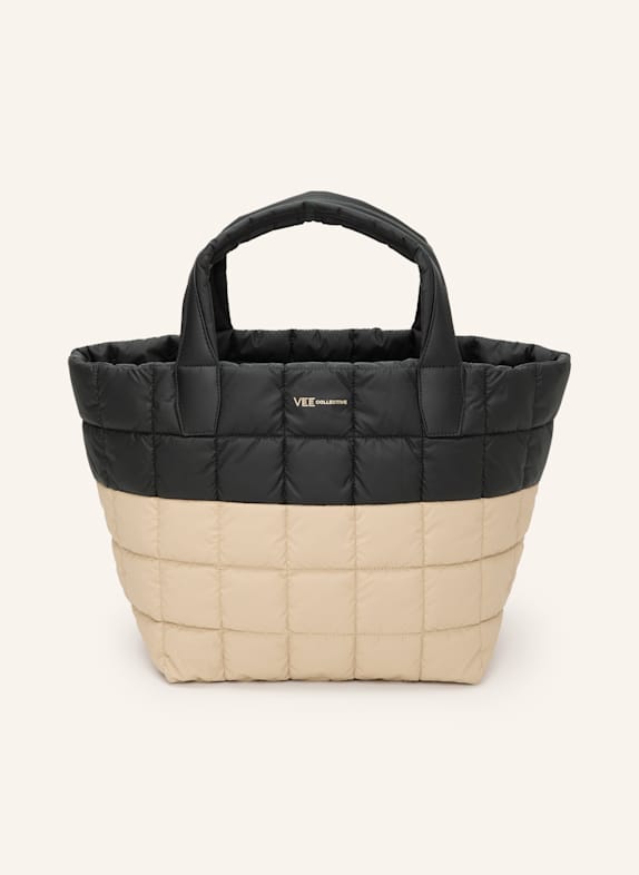 Vee Collective Torba shopper PORTER TOTE MEDIUM CZARNY/ JASNOBRĄZOWY