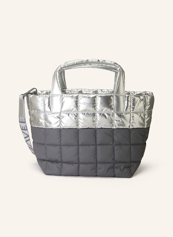 Vee Collective Torba shopper PORTER TOTE MEDIUM SZARY/ SREBRNY