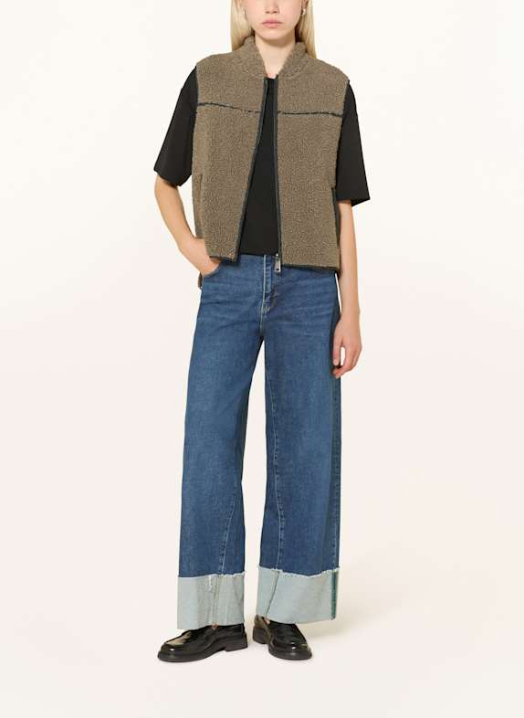 MOS MOSH Teddyfell-Weste MMROWE HELLBRAUN