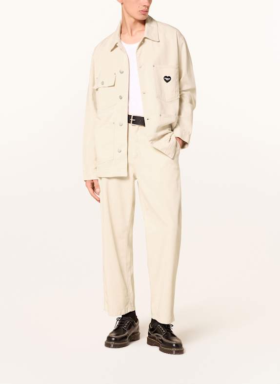 carhartt WIP Kurtka jeansowa DREWE KREMOWY