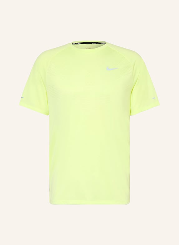 Nike Laufshirt STRIDE HELLGRÜN