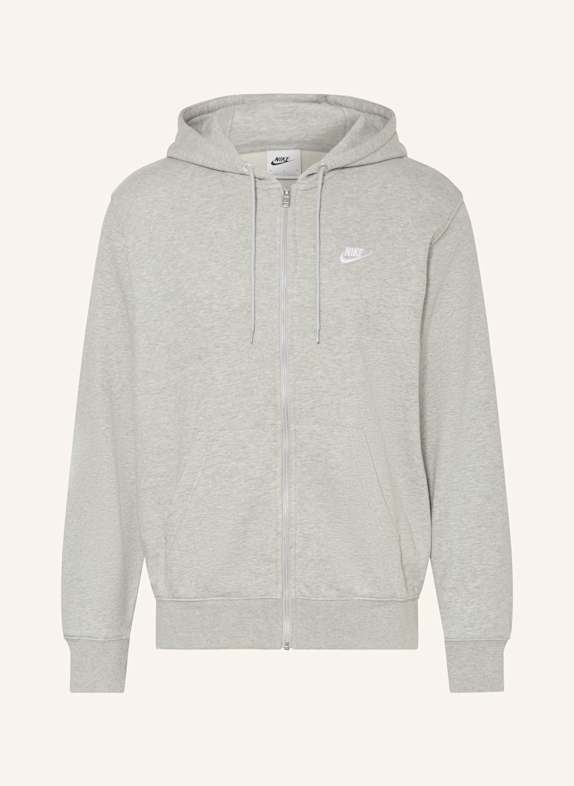 Nike Sweatjacke CLUB HELLGRAU