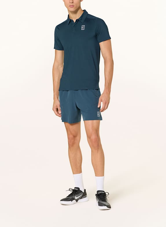 Nike Polo fonctionnel NIKECOURT ADVANTAGE BLEU PÉTROLE