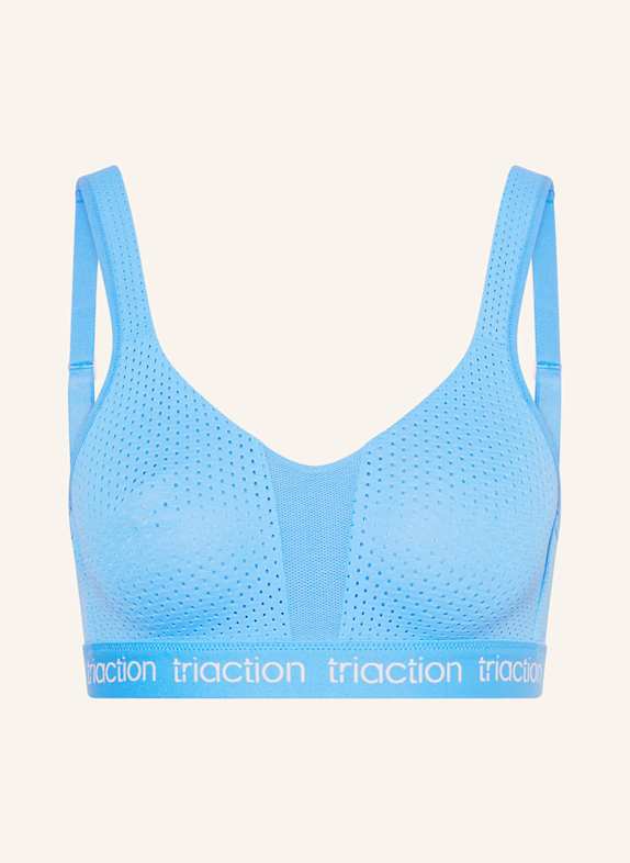 Triumph Sports bra TRIACTION ENERGY LITE with mesh TURQUOISE