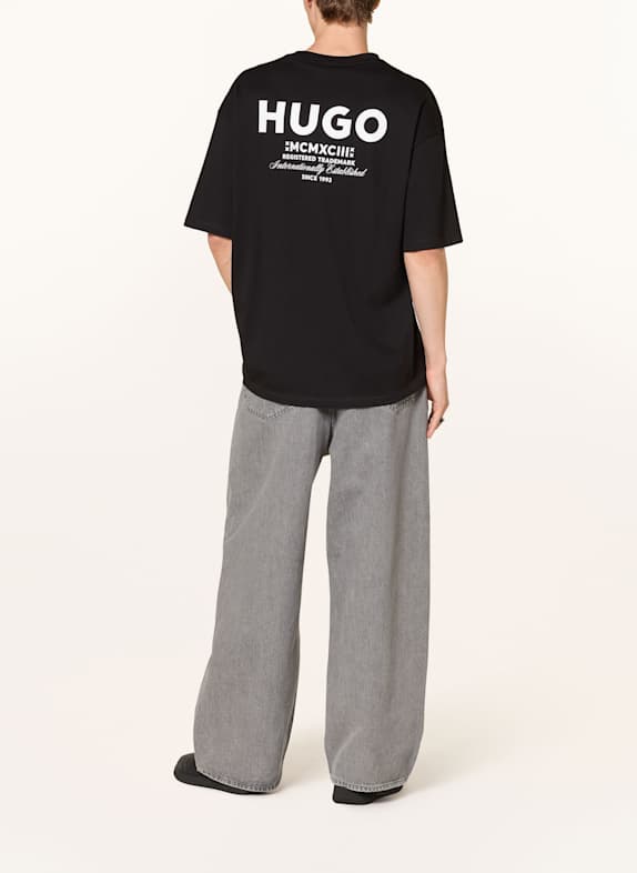 HUGO T-shirt NALONO ZWART
