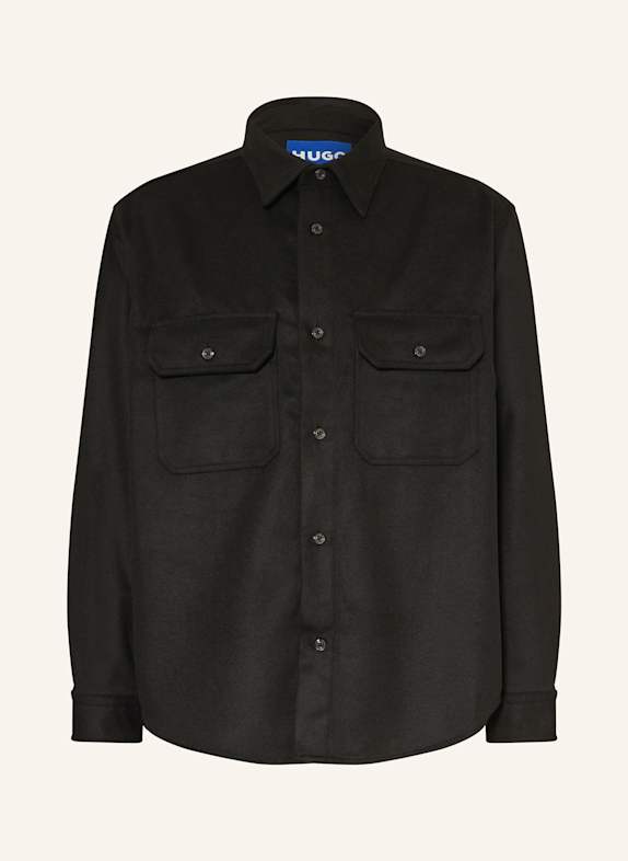 HUGO BLUE Overshirt EBOLT SCHWARZ