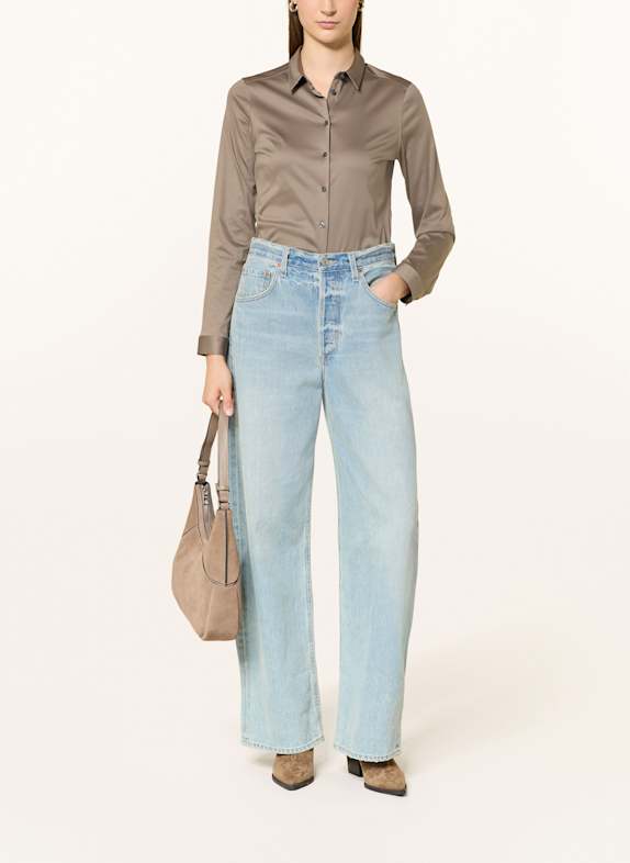 Soluzione Overhemdblouse van jersey BRUIN