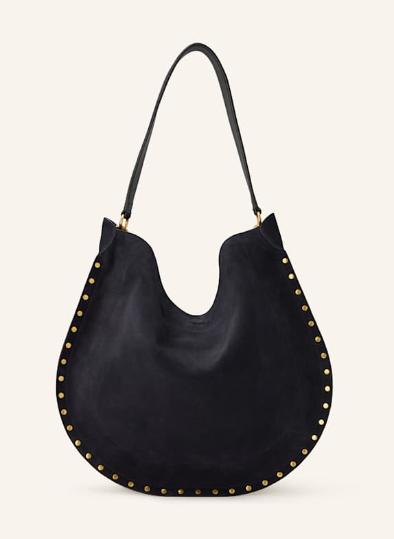 ISABEL MARANT Shopper OSKAN mit Pouch und Nieten SCHWARZ