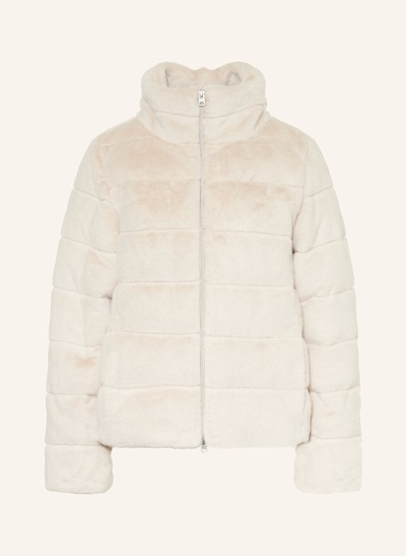 Juvia Down jacket FENJA with faux fur CREAM