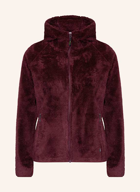 me°ru' Fleecejacke ROXBURGH DUNKELROT