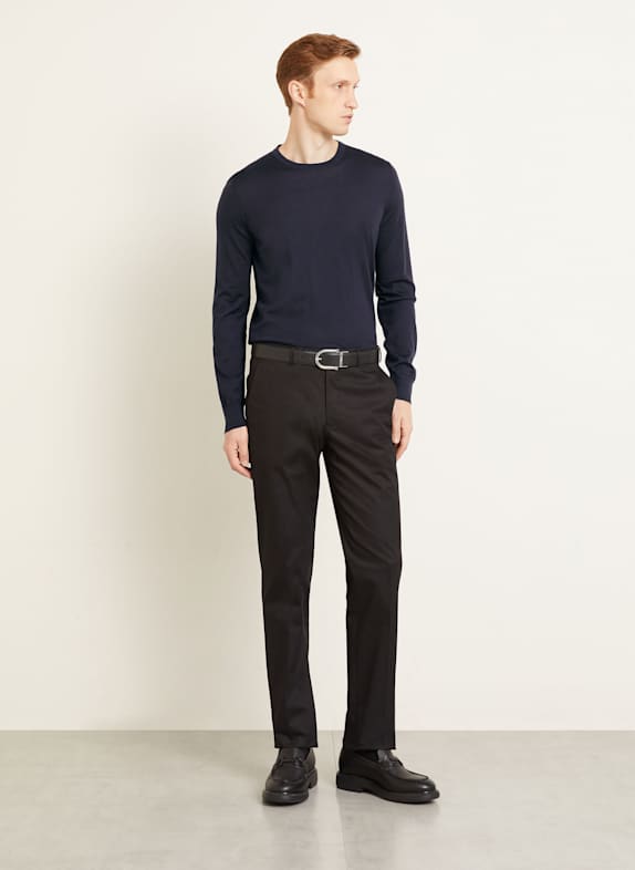 ZEGNA Kasjmier trui met zijde DONKERBLAUW