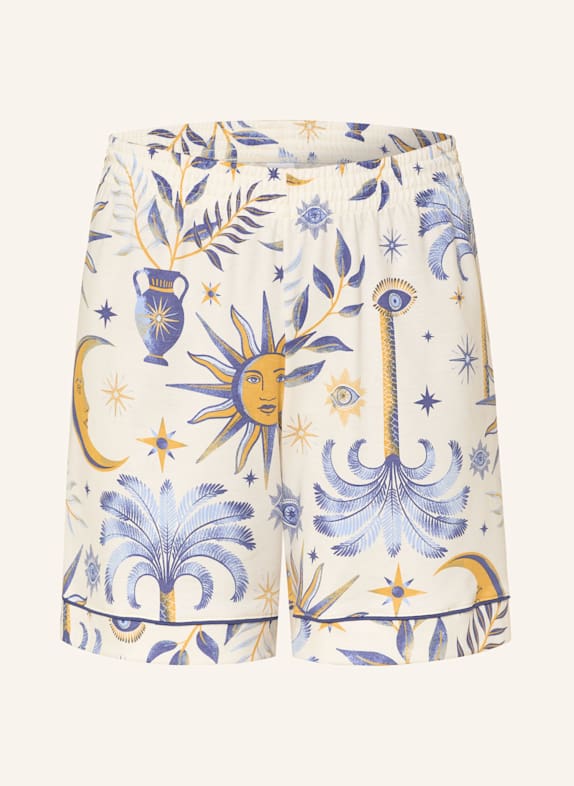 CALIDA Schlafshorts FAVOURITES MAGIC CREME/ BLAU/ DUNKELGELB