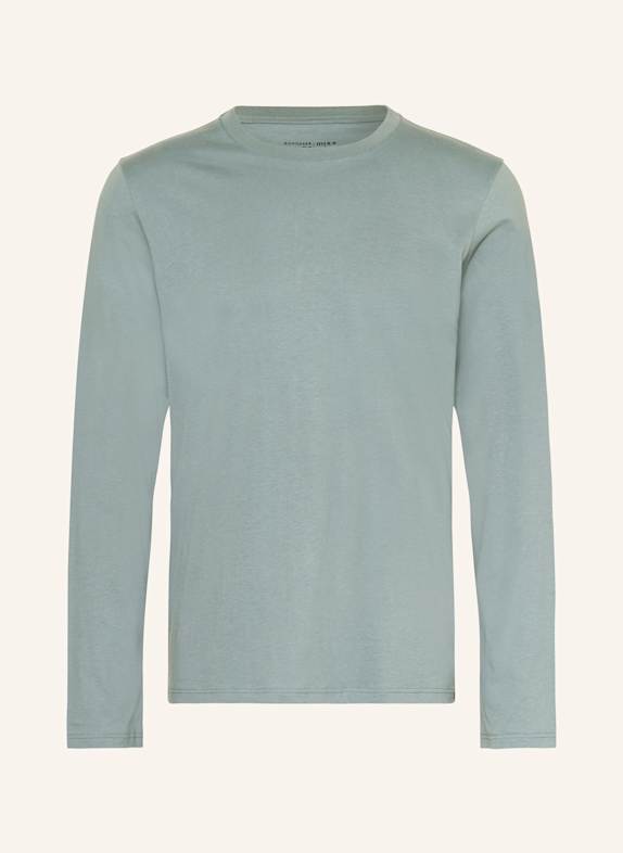 SCHIESSER Pajama shirt MIX+RELAX DARK GREEN